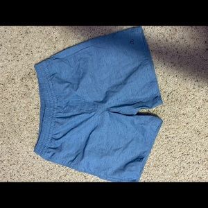 Blue alpine running shorts